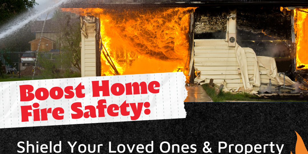 burning house with water to extinguish the fire