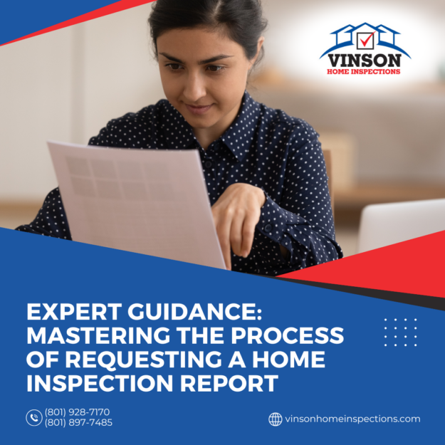 Vinson Home Inspections Expert Guidance_ Mastering the Process of Requesting a Home Inspection Report Focused woman reading a home inspection report